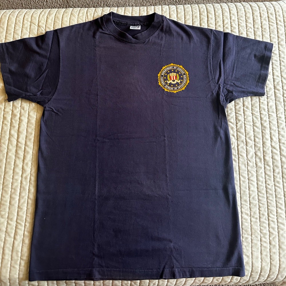 Vintage FBI T-shirt, blue